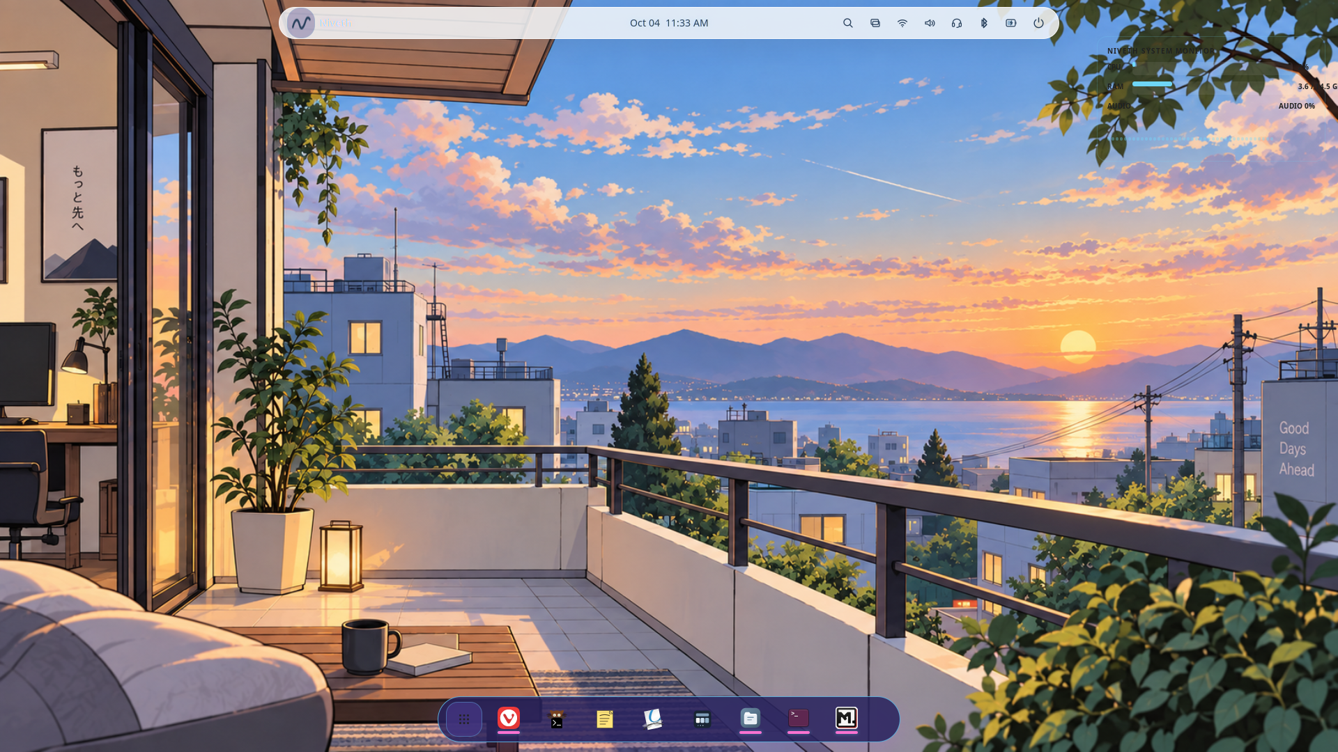 Niveth Linux desktop
